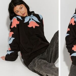 Free People It’s A Vibe Flowers Hoodie, XS